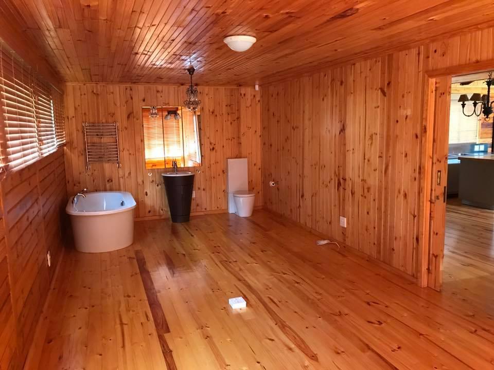 Freshly painted interior room