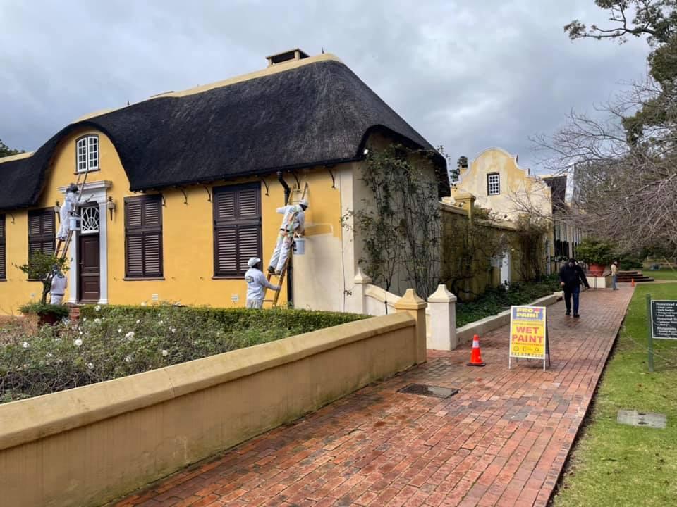 Painting work on a Cape wine estate